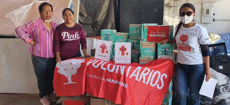 Nuestros voluntarios han querido dedicar el Día del Voluntariado de MAPFRE a realizar una colecta para poder alimentar a muchas personas que carecen de lo más básico