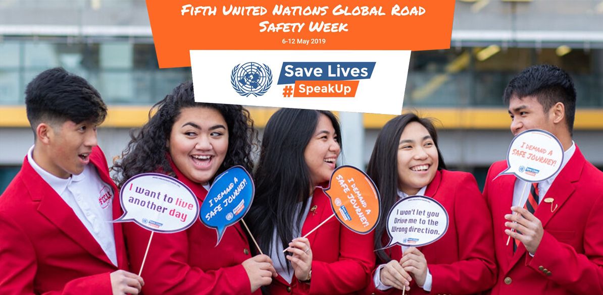 Desde el 6 y hasta el 12 de mayo de 2019 se celebrará en todo el mundo la V Semana Mundial de la Seguridad Vial (United Nations Global Road Safety Week)