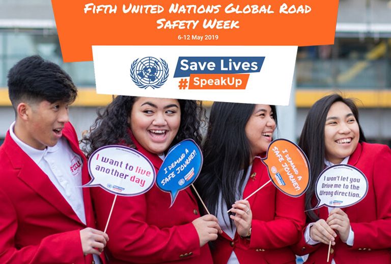 Desde el 6 y hasta el 12 de mayo de 2019 se celebrará en todo el mundo la V Semana Mundial de la Seguridad Vial (United Nations Global Road Safety Week)